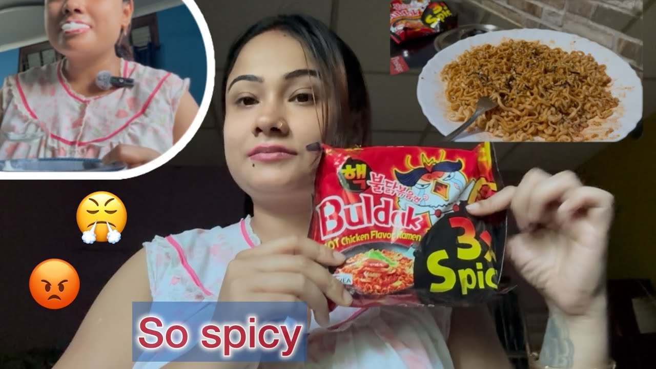 SAMYANG BULDAK 3X SPICY NOODLES🥵🥵🥵 #noodlesrecipe #buldak