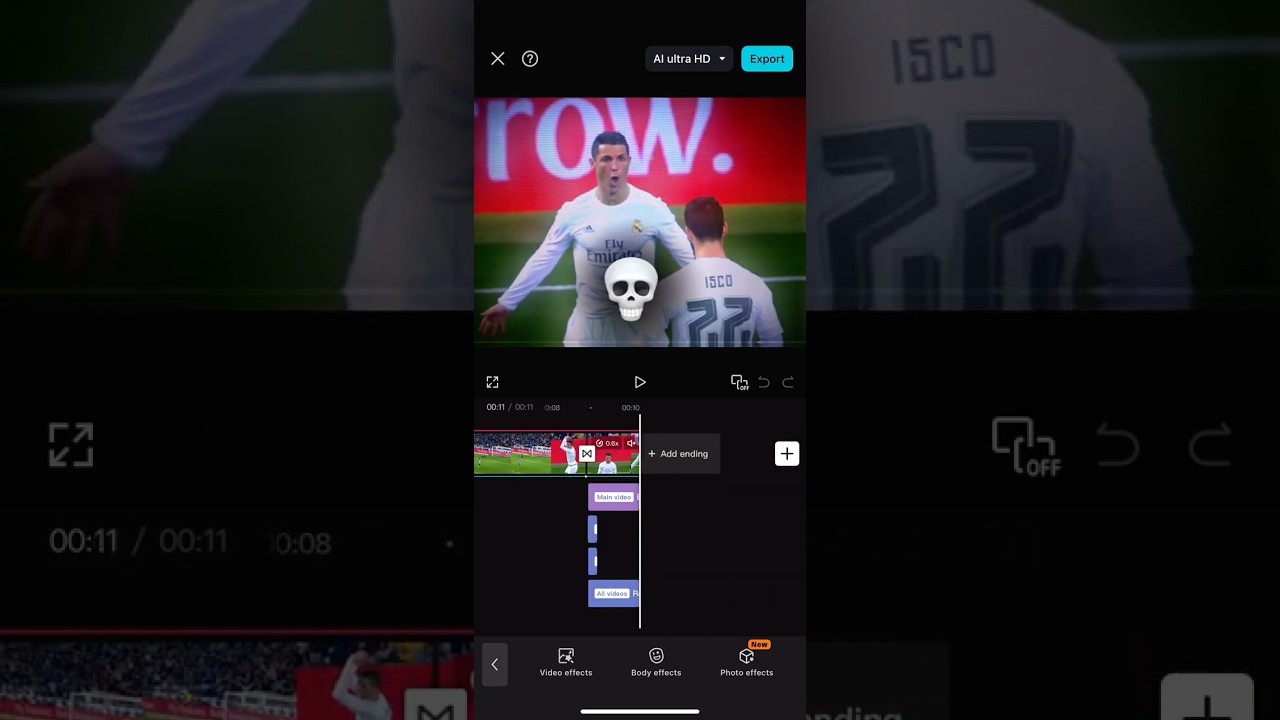 Easiest way to create skull edit in CapCut | #capcut #editing #tutorial
