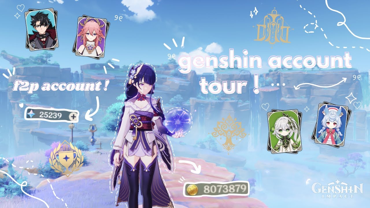 Экскурсия по аккаунту Genshin ⋆ ˚｡⋆୨୧˚ 🎐 f2p аккаунт! *:･ﾟ✧*:･ﾟ уютный геймплей Genshin