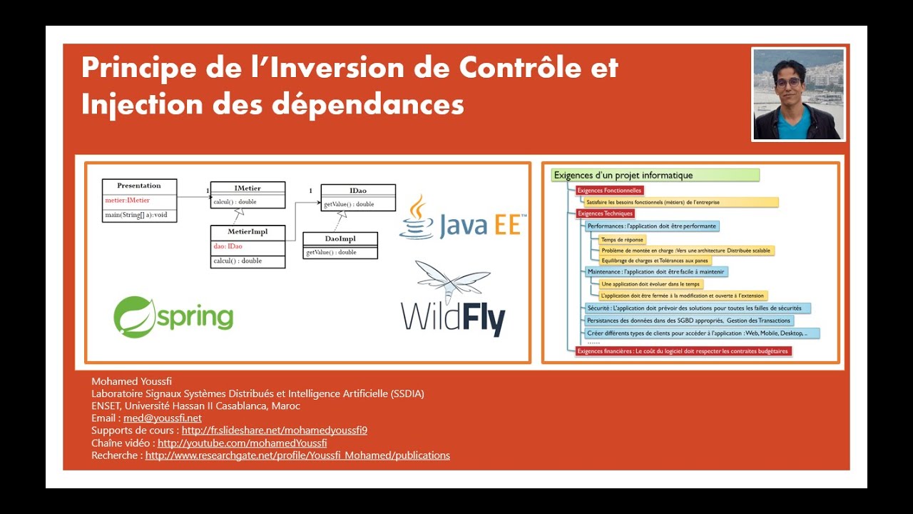 Part 2 JEE  Inversion de Controle et Injection des Dependances