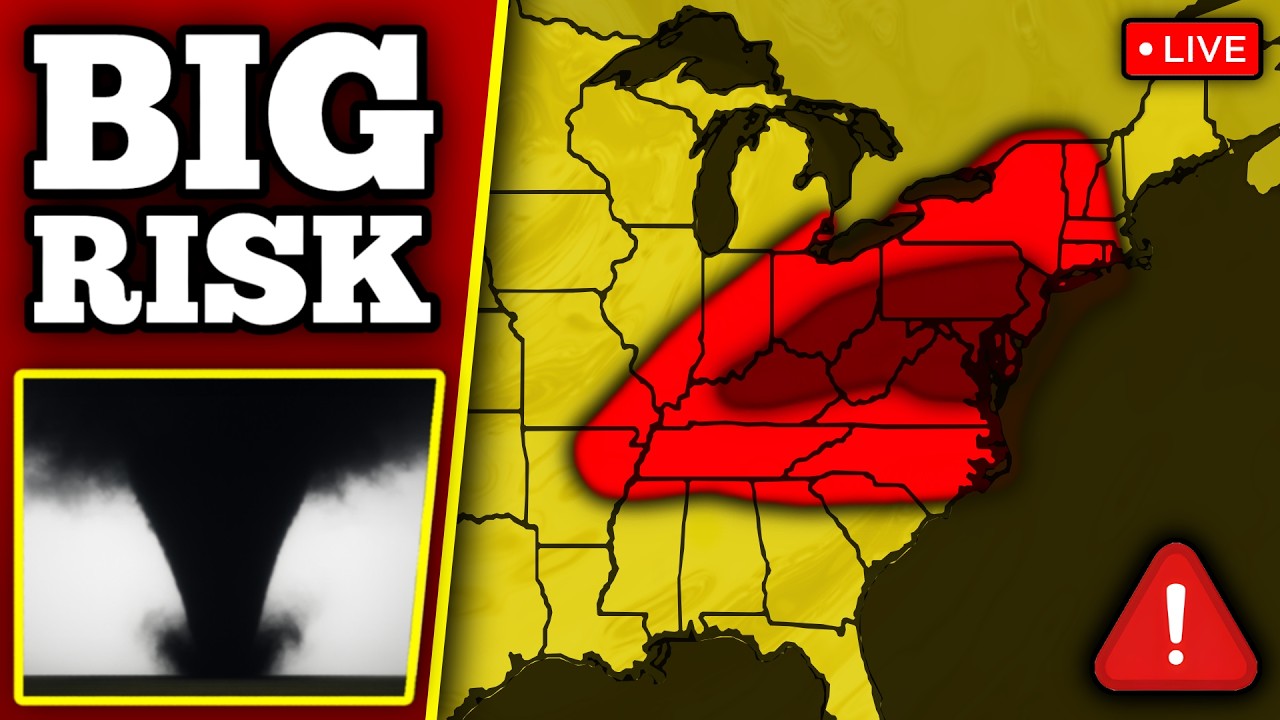 🔴 BREAKING TORNADO OUTBREAK COVERAGE - Large Tornadoes Possible With LIVE Storm Chasers...