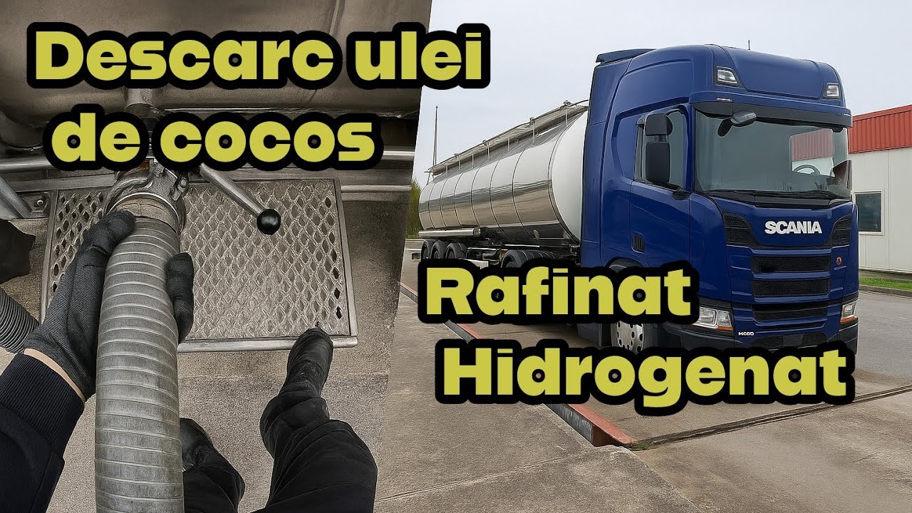 Descărcare Ulei de Cocos | Transport cu Cisternă și Cântărire Ansamblu Gol 🚛