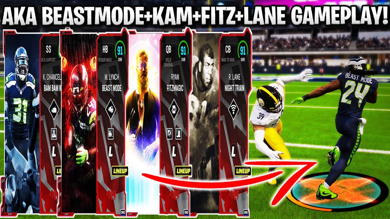 AKA BEASTMODE, FITZMAGIC, NIGHT TRAIN, AND KAM CHANCELLOR GAMEPLAY! | MADDEN 23 ULTIMATE TEAM