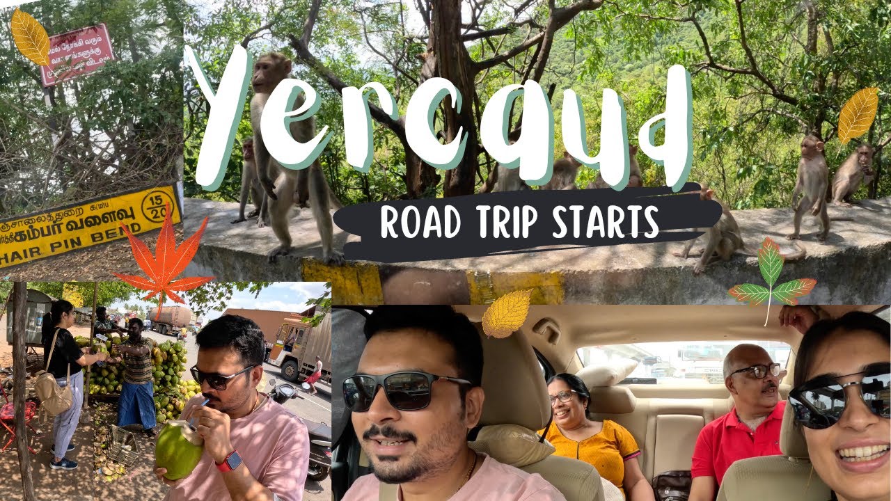 Journey to Yercaud 😇 || 20 hairpin bends⚠️ || Our trip starts 🚘🗻|| Part 1