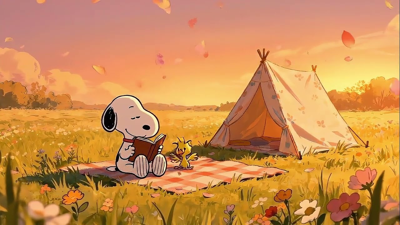 Bloom with Snoopy 🌼 Cozy Chill Beats for Fresh Days