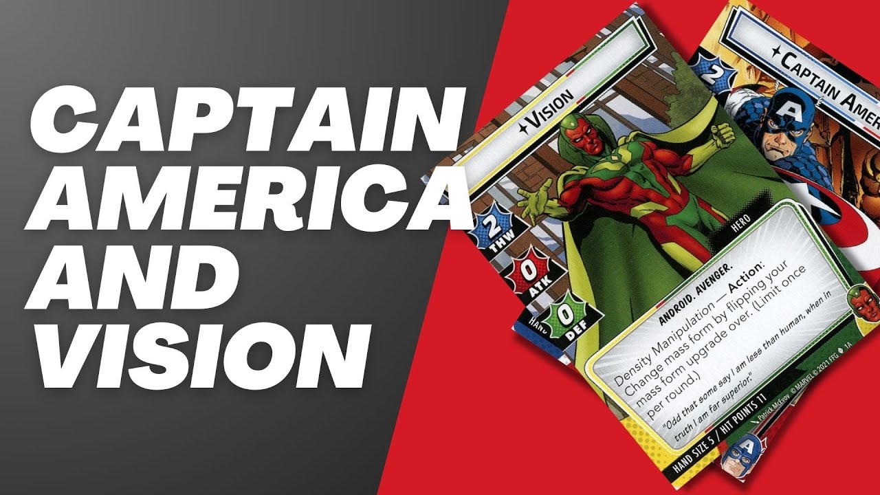 Captain America and Vision vs. Iron Man - Marvel Champions Gameplay