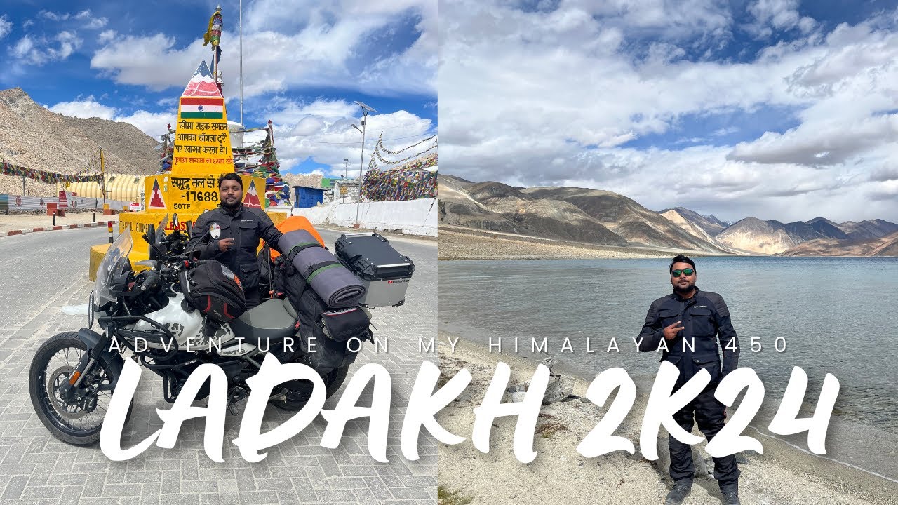 Ladakh Ride : Ep - 5 | Leh to Pangong Tso via Changla pass on my Himalayan 450 ||