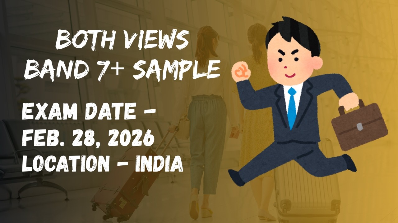 Solved Task 2 Question - Band 7+ Sample. Exam Date - Feb. 28, 2026 - IDP India #ieltsexam #writing