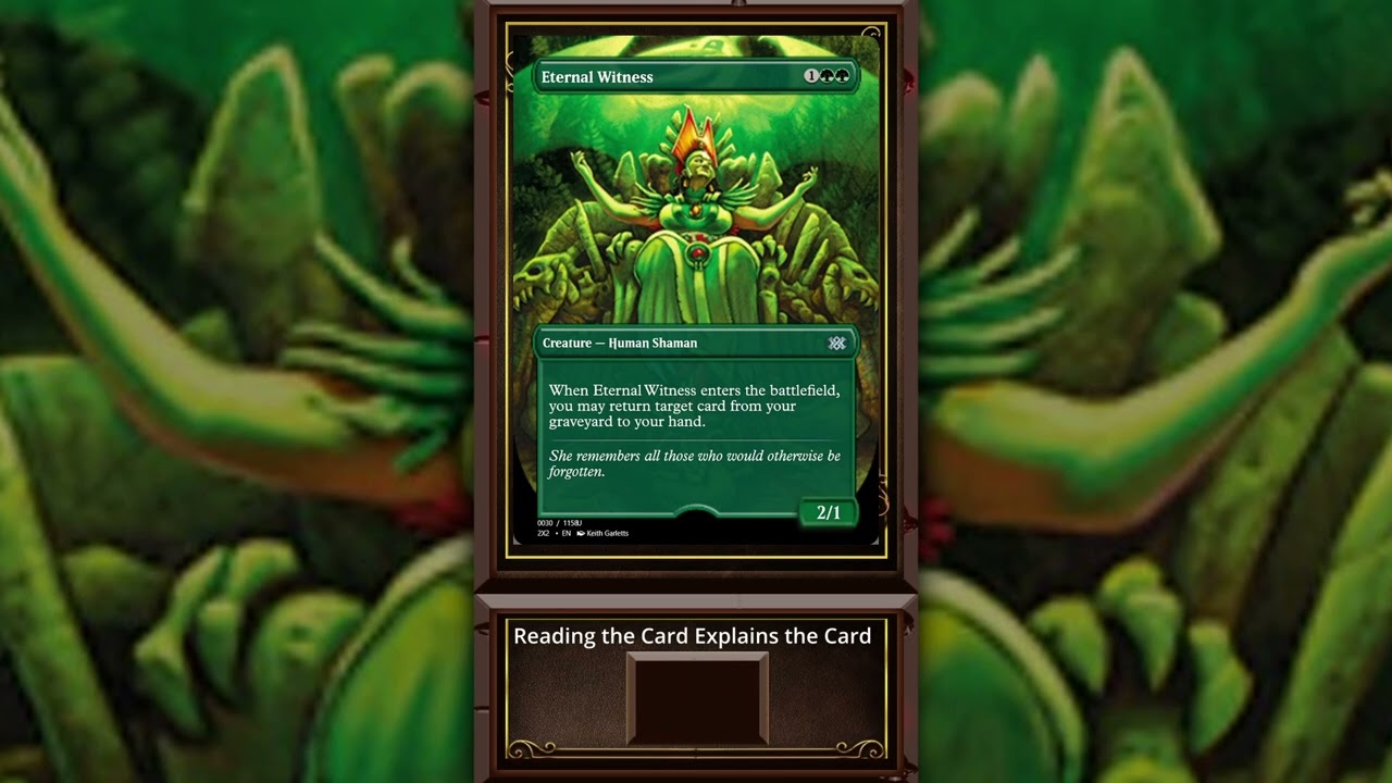 Eternal Witness #edh #mtg #mtgcommander #mtgcommunity #magicthegathering
