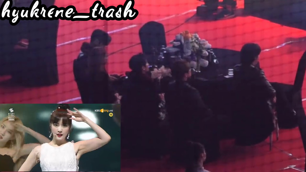 Super Junior Eunhyuk reaction to Red Velvet Irene - Pyscho SMA2020
