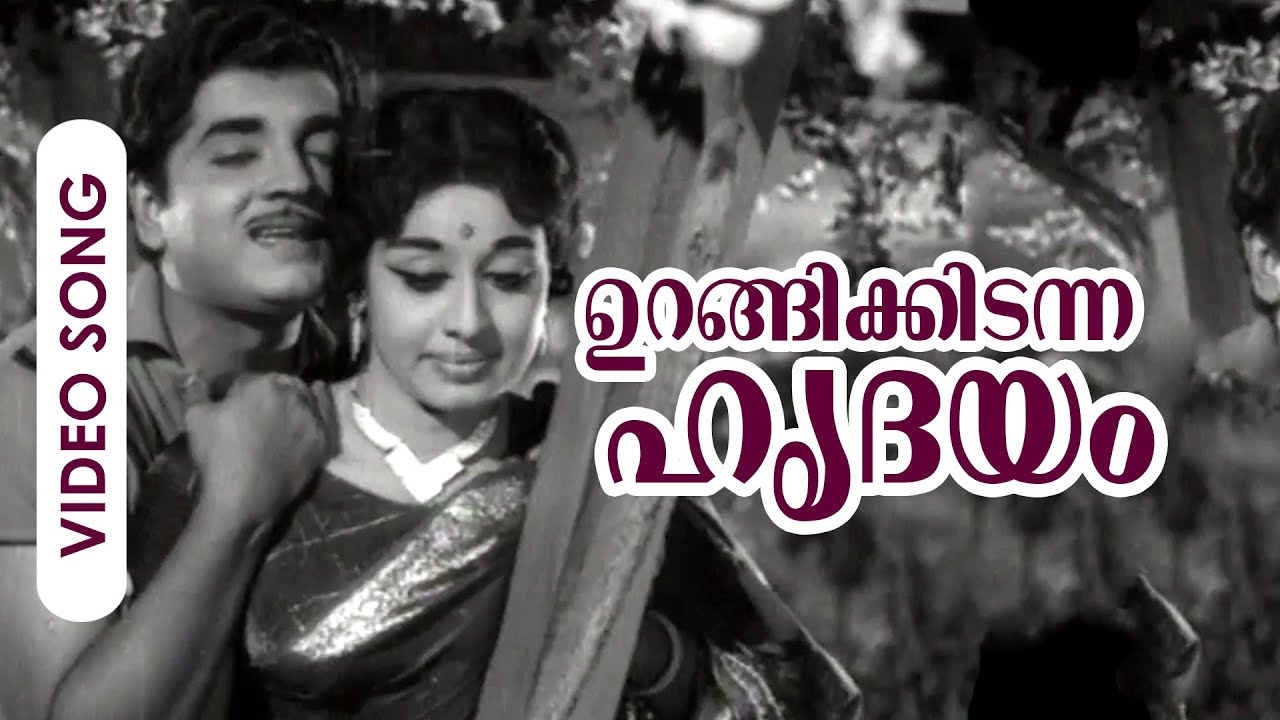 Urangikidanna Hridayam... | Evergreen Malayalam Song | Agnipareeksha | Ft.Prem Nazir, Sheela