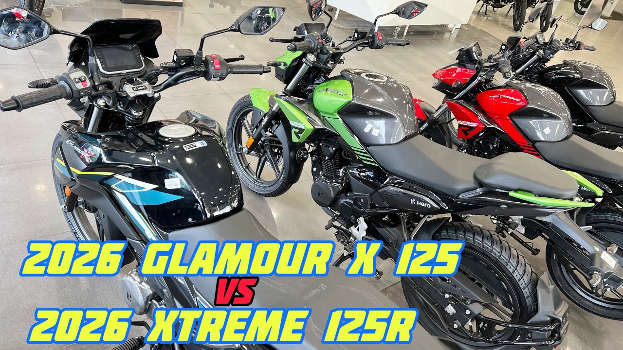 दोनों मैं है ₹15000 का बड़ा अंतर 😳| 2026 Hero Glamour X vs 2026 Hero Xtreme 125r Full Comparision 