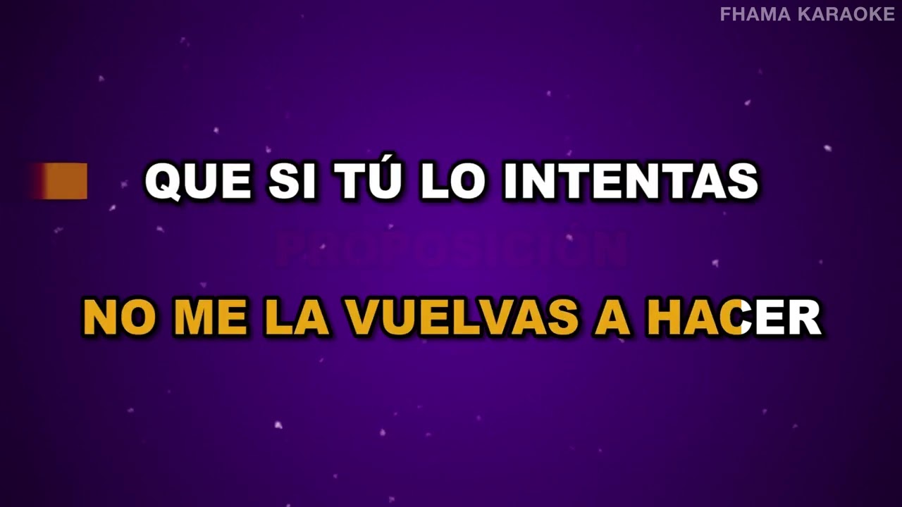 Karla - La Indecorosa | FHAMA KARAOKE