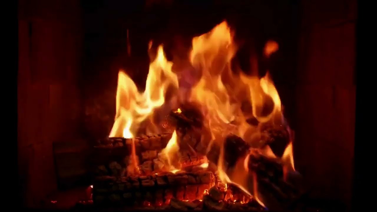 4K Real Fire Flames | Relaxing Fire | Fire Effect for Meditation | Fireplace Burning Fire Background