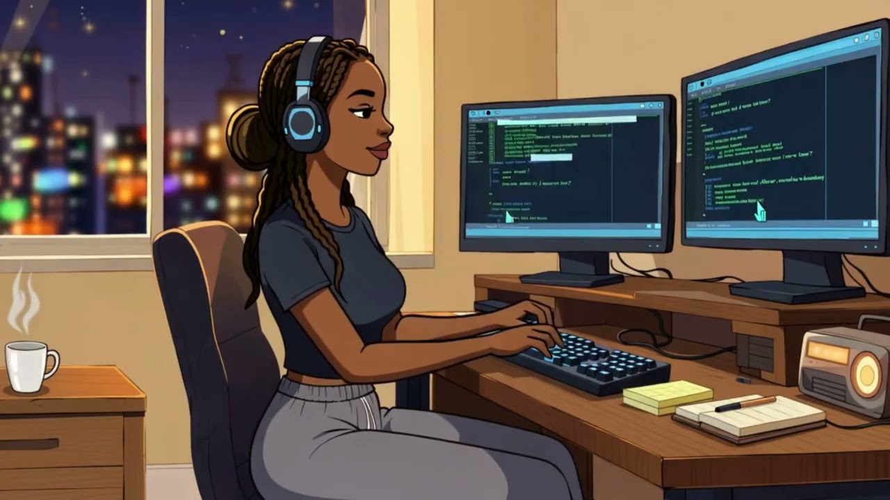 Debugging mode powered by Lo-fi beats 🎧💻  #coding  #programming #lofimusic #codinglife #studywithme