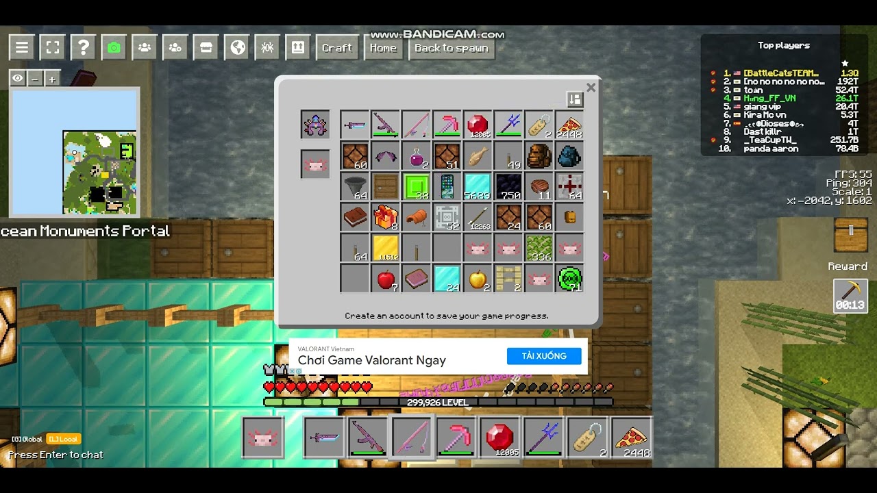 minecraft io cau ca