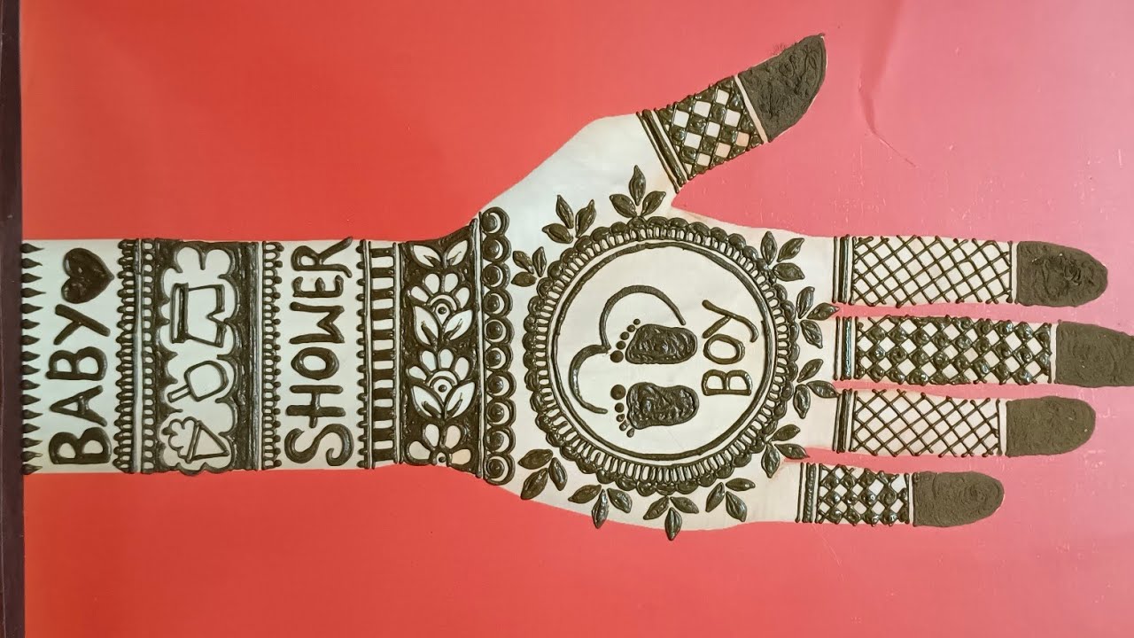 Baby Shower Mehndi Design |  Simple Mehndi Design | गोद भराई मेंहदी डिज़ाइन। 