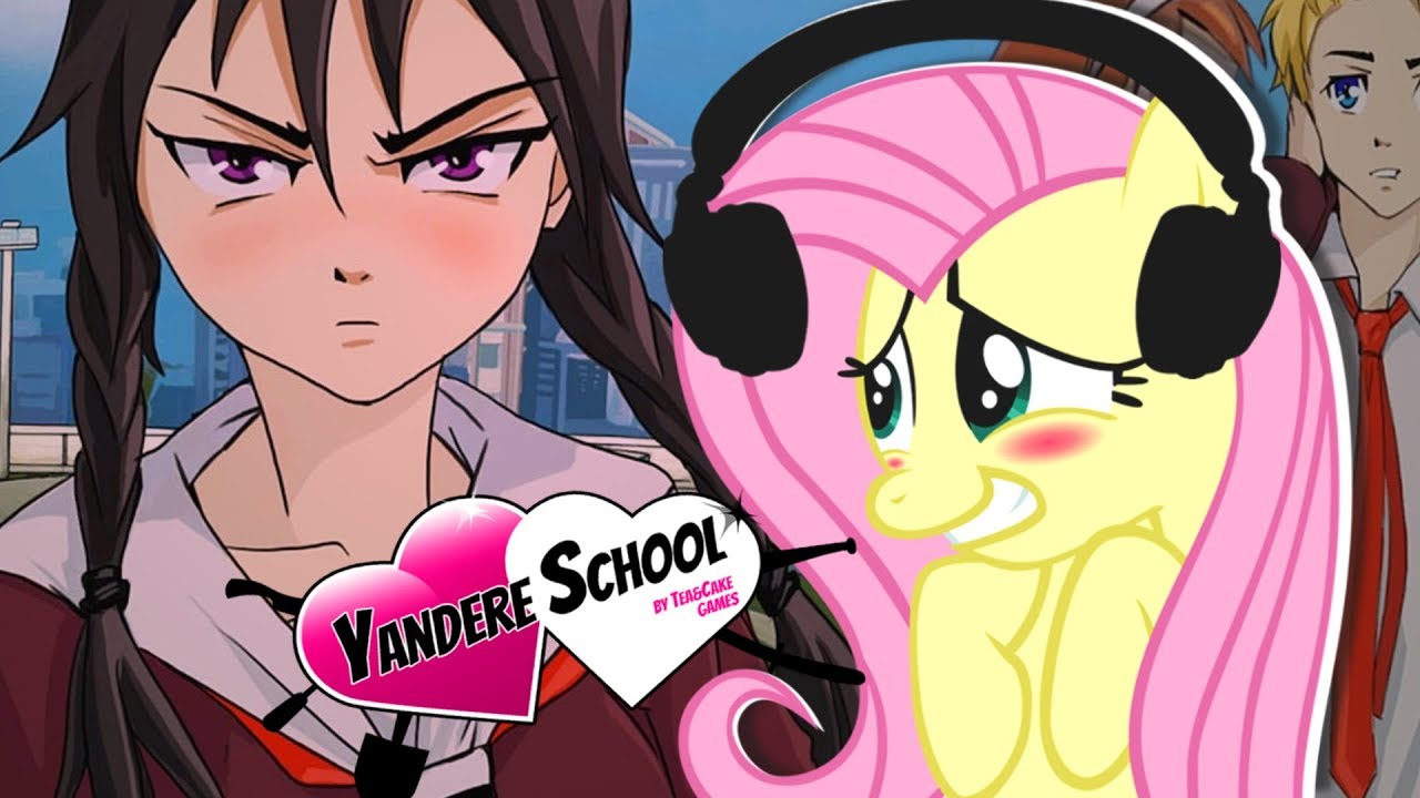 Fluttershy plays Yandere School 🍉 | OH SENPAI, MY BELOVED~