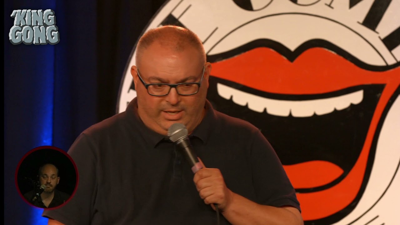 Fat Depressed Londoner Versus 401 hecklers. Stand Up Comedy at The Comedy Store's King Gong Show.