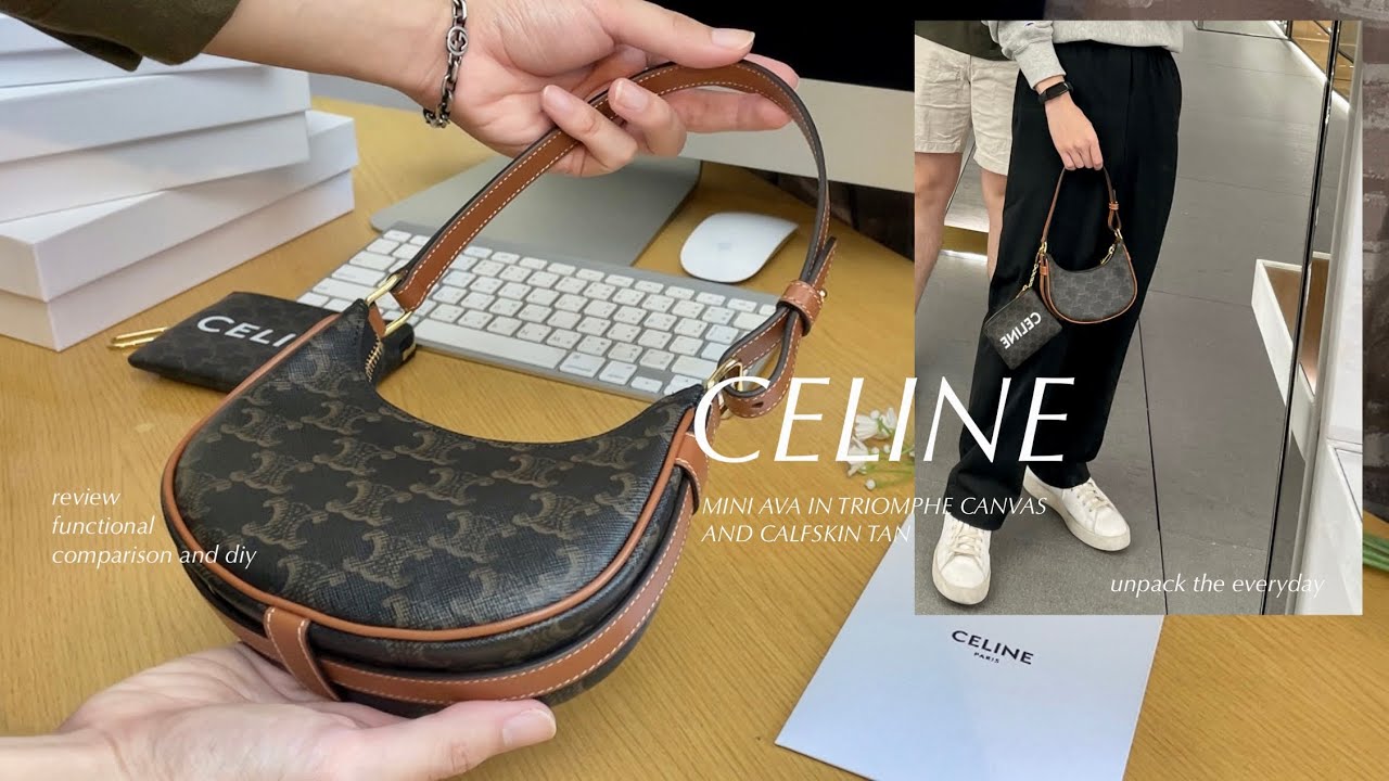 CELINE MINI AVA BAG IN TRIOMPHE CANVAS — What’s in my bag จะใส่ได้เยอะไหมนะ? (asmr รีวิว)
