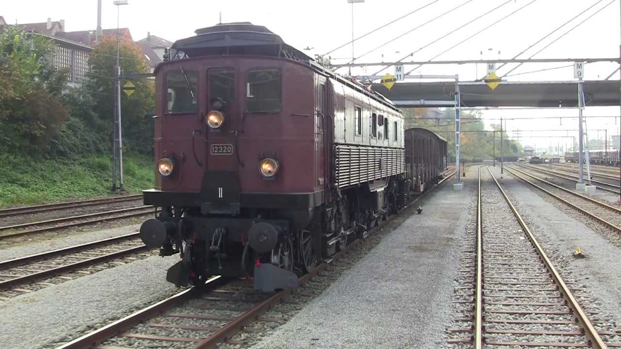 [HD] Fotofahrt Winterthur Güterbahnhof mit Be 4/6 12320 am 22.10.2011