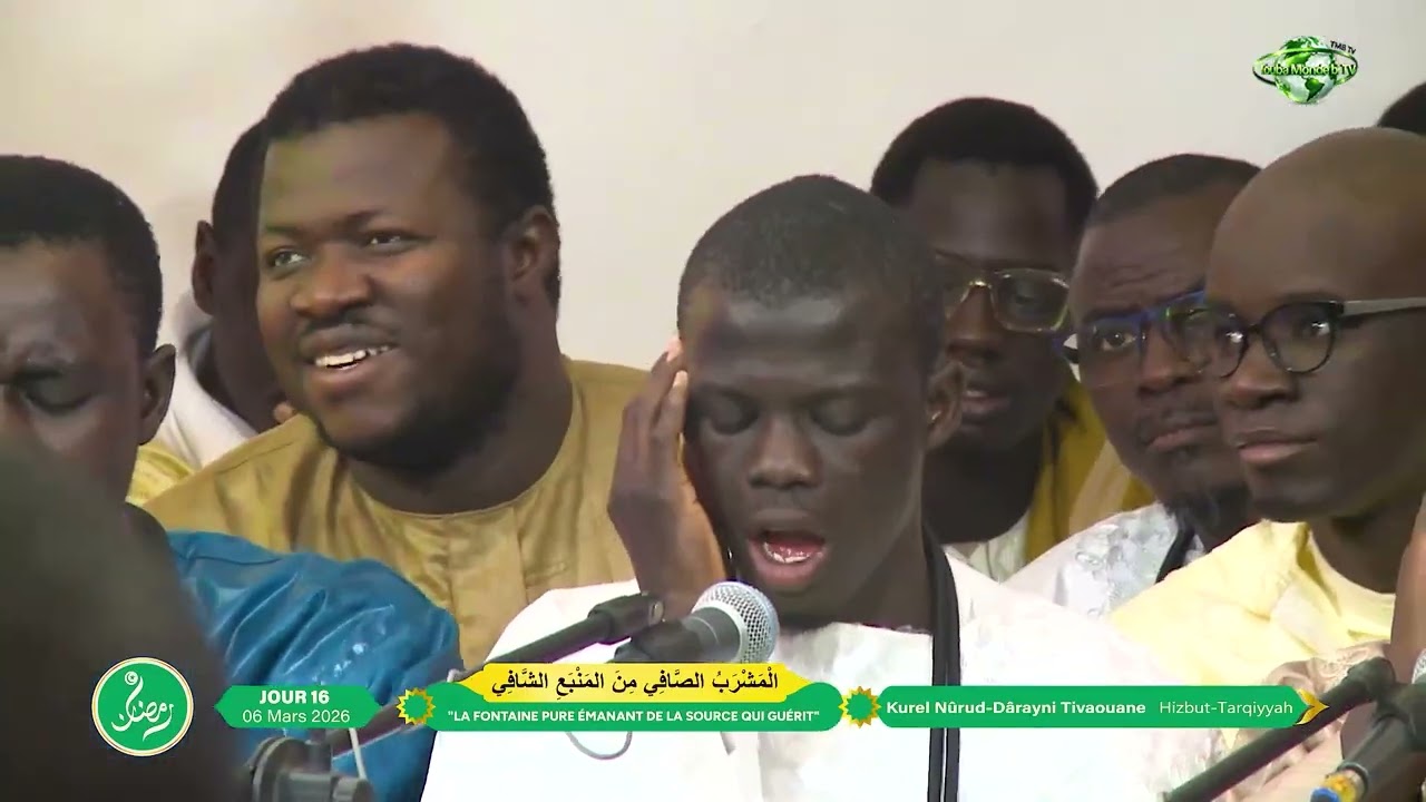 Intégral Prestation Kurel Nûrud Dârayni Tivaouane Hizbut Tarqiyyah 16e Jour Ramadan 2026