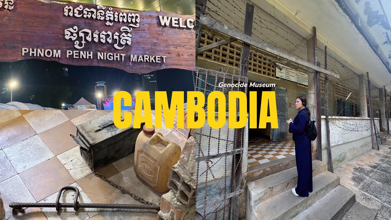 Cambodia 2025 Part 2/2 🇰🇭 sleeper bus from siem reap, genocide museum, k*lling fields, night market