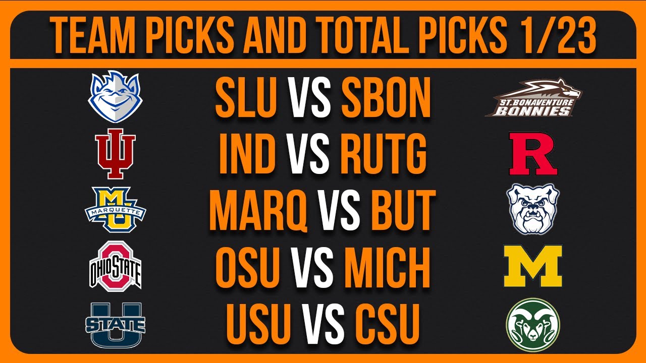 College Basketball Picks & Predictions Today 1/23/26 | NCAAB Picks Today
