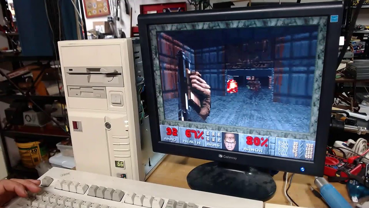 Playing Doom on my 486SLC2-66