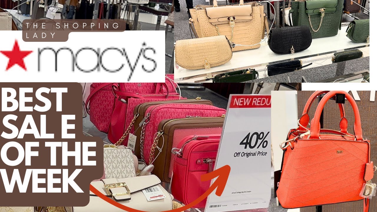 MACY’S HANDBAGS on SALE MICHAEL KORS BAG 40% OFF (SHOP WITH ME)