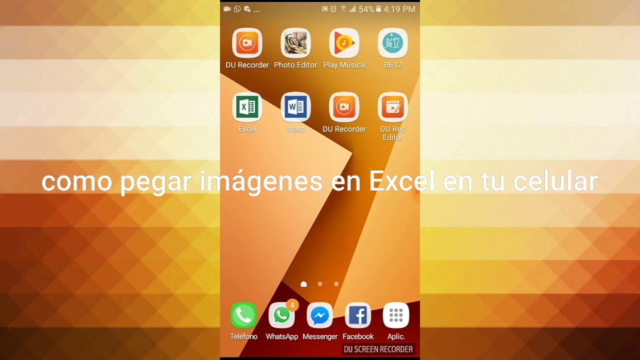 Como pegar imágenes en Excel en tu celular