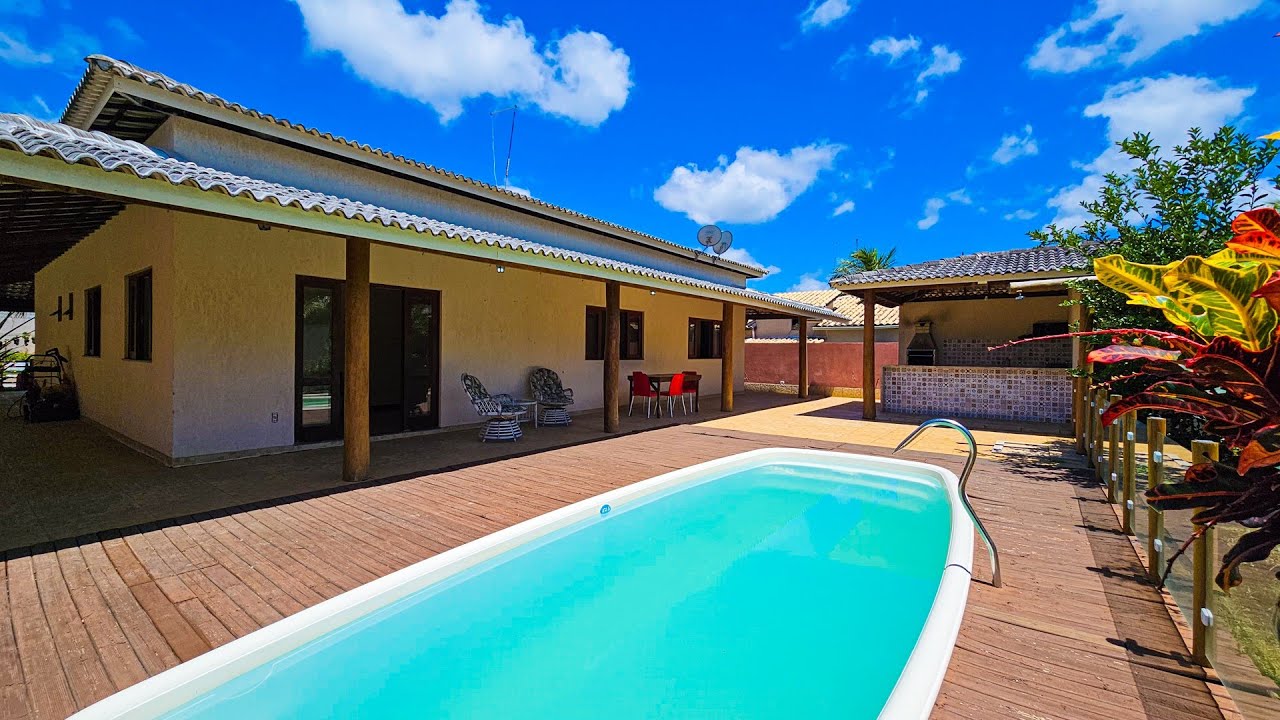 BARRA DO JACUÍPE: CASA TÉRREA, 4SUITES, 2SALAS, PISCINA E CHURRASQ. COND FECHADO, RIO JACUÍPE.
