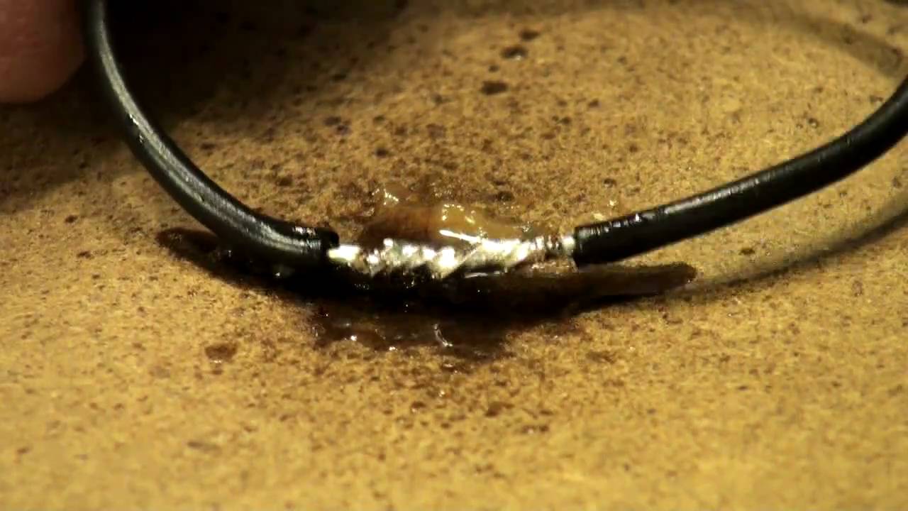 HOW TO: Solder wires with FLUX and heat shrink.