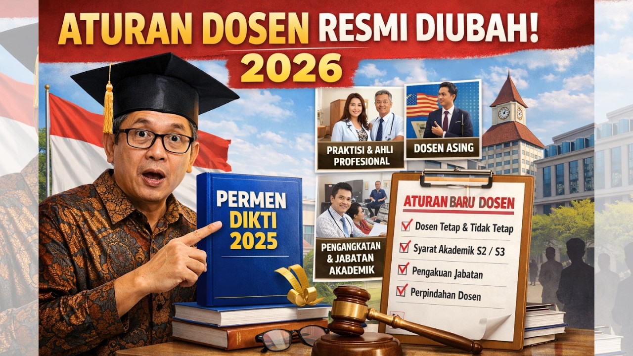ATURAN BARU DOSEN 2026. PENGANGKATAN DOSEN & JABATAN AKADEMIK DOSEN RESMI DIRUBAH | MIMBAR INTELEK