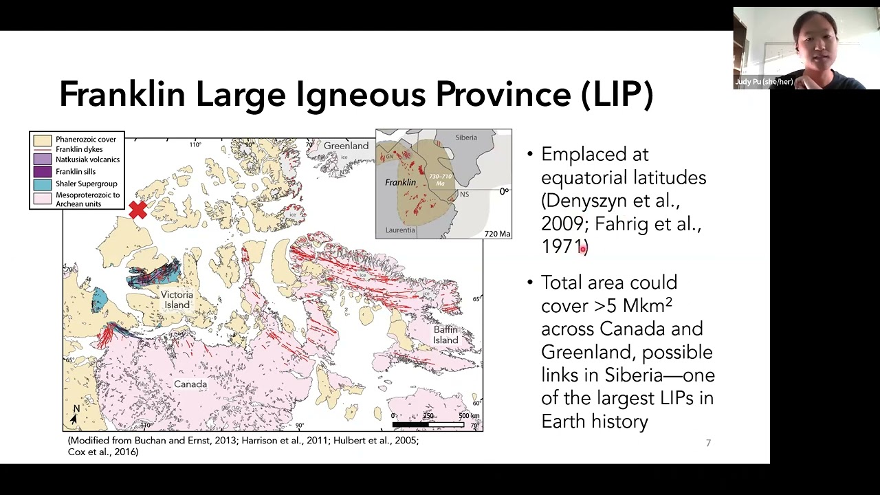 Emplacement of the Franklin large igneous province and initiation of the Sturtian... - Judy Pu