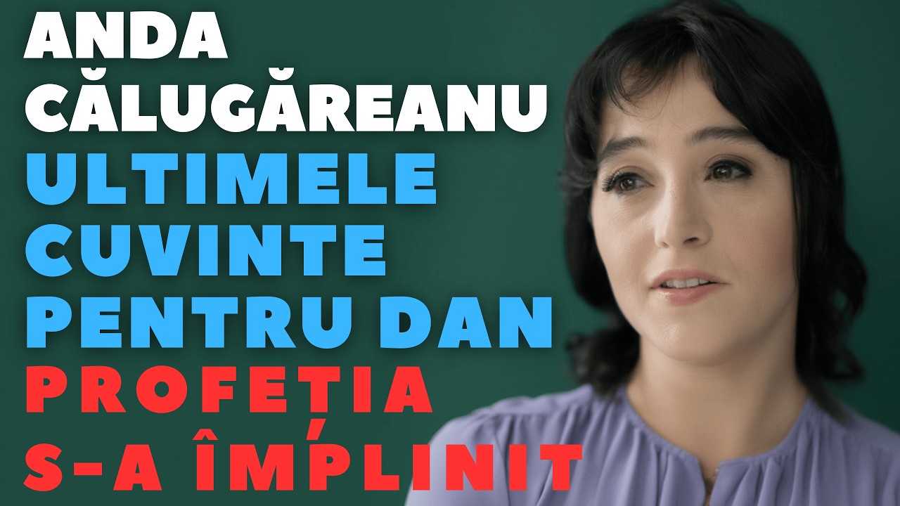 Mesajul secret pentru Dan Tufaru! Ce cuvinte ale Andei Călugăreanu s-au adeverit după moartea ei?