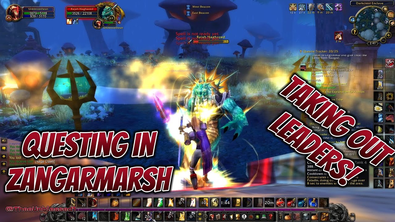 World of Warcraft WOTLK CLASSIC ERA #53 Zangarmarsh Quests Continue, ☠️Taking Down Naga Leaders☠️