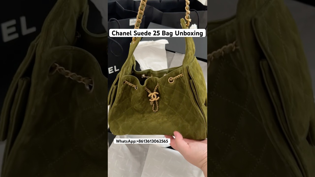 Chanel Suede 25 Small Handbag Unboxing #chanel #chanelbag #bag #luxury #unboxing #handbags