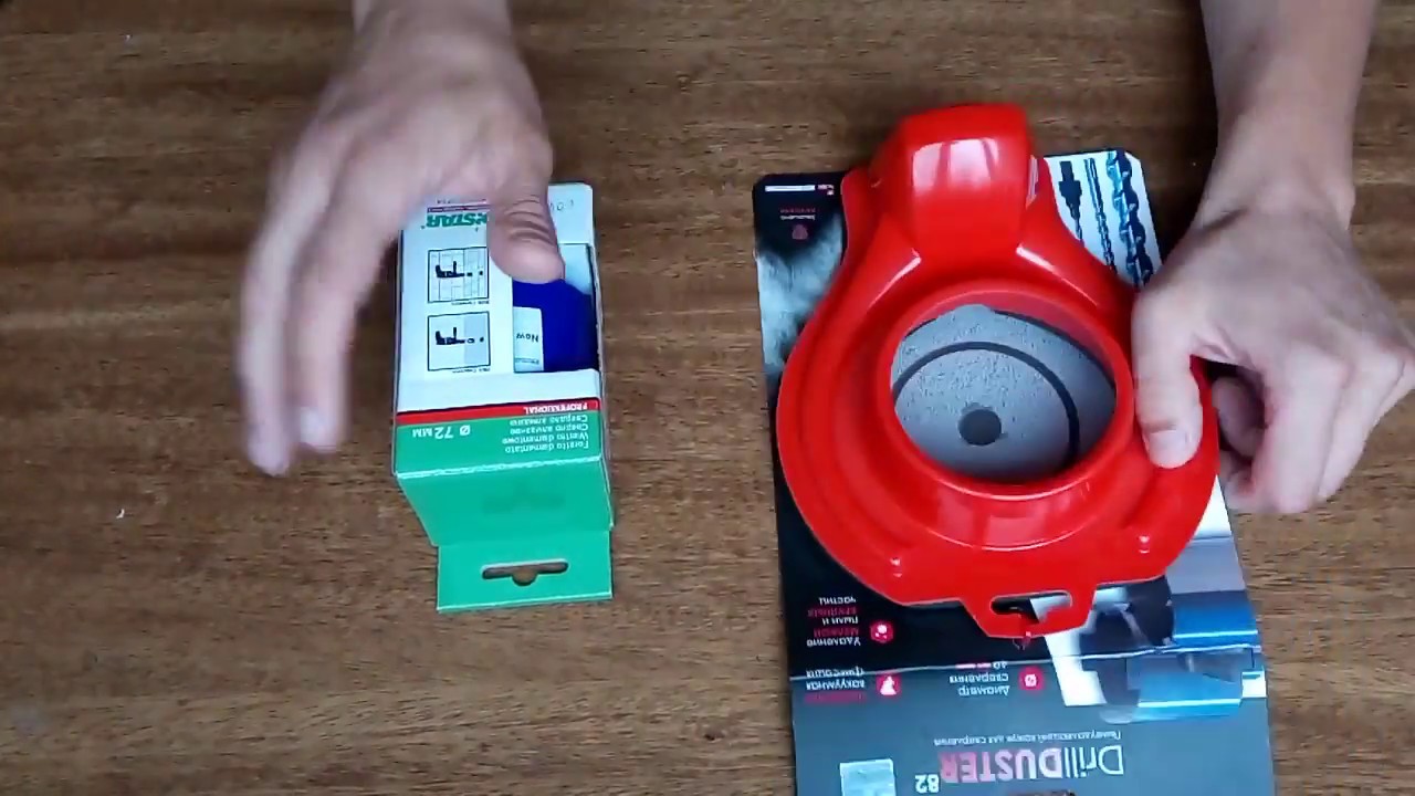 Алмазная коронка Distar и DrillDuster 82 от Mechanic