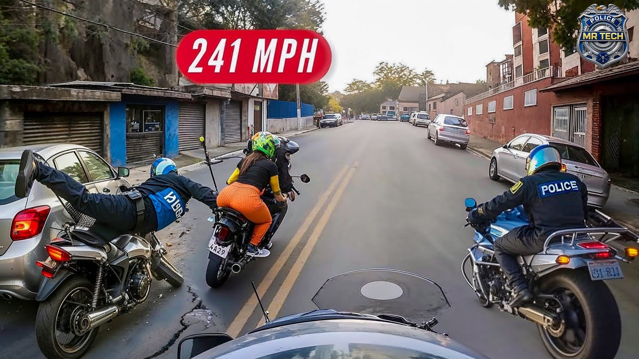 SHOCKING High-Speed Police Motorcycle Chases Caught on Dashcam — So Crazy You’ll Swear It’s Fake!