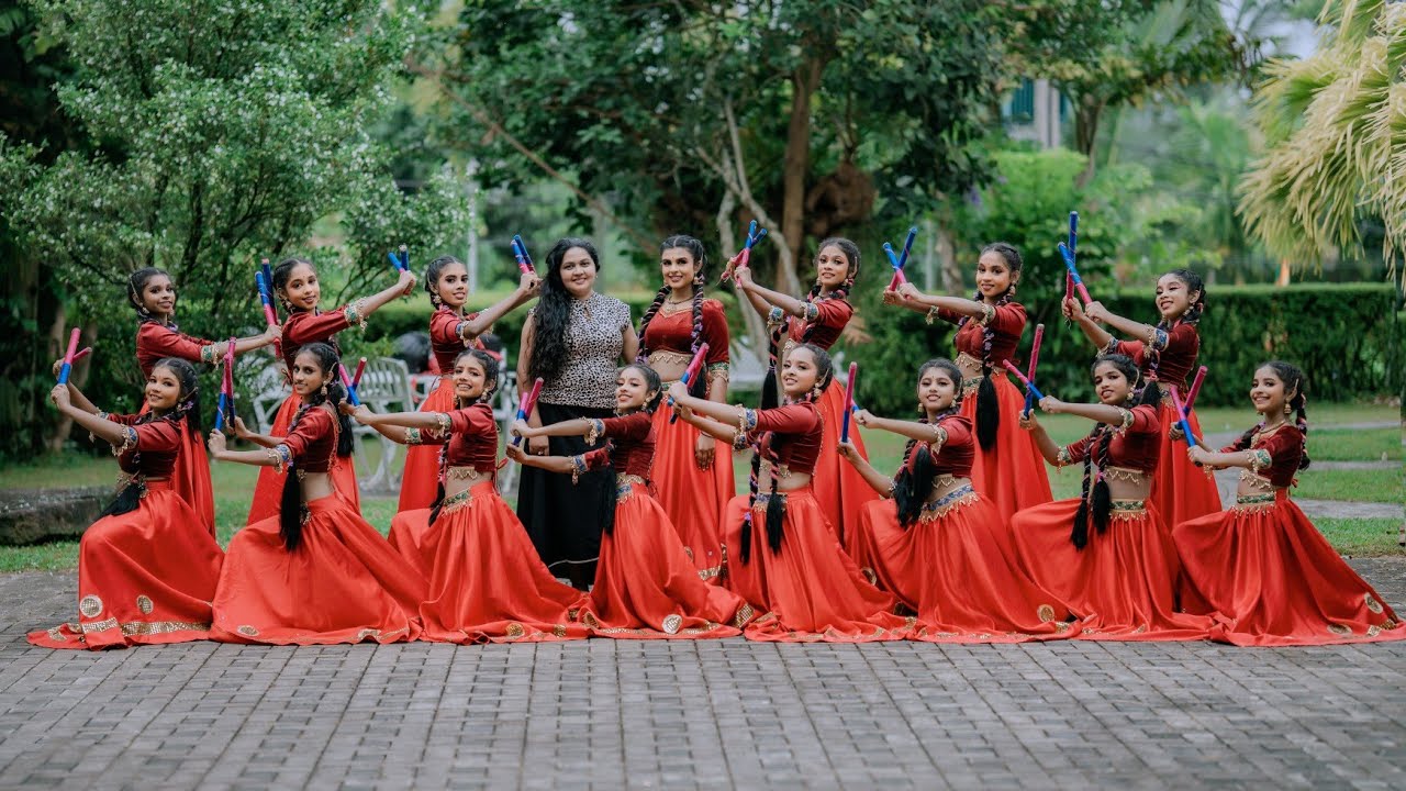 Practicing Kolattam Dance.....