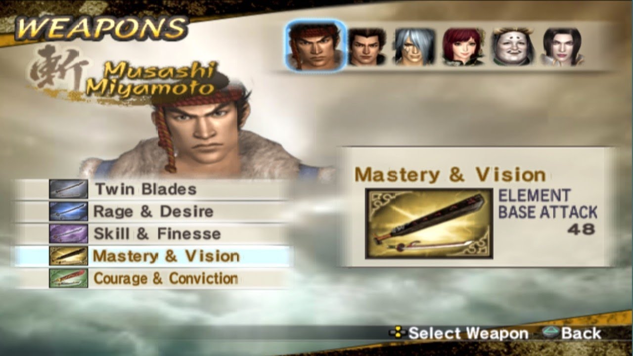 Samurai Warriors 2 Xtreme Legends | How to get Musashi Miyamoto 4th Weapon (Mastery & Vision) #sw2xl