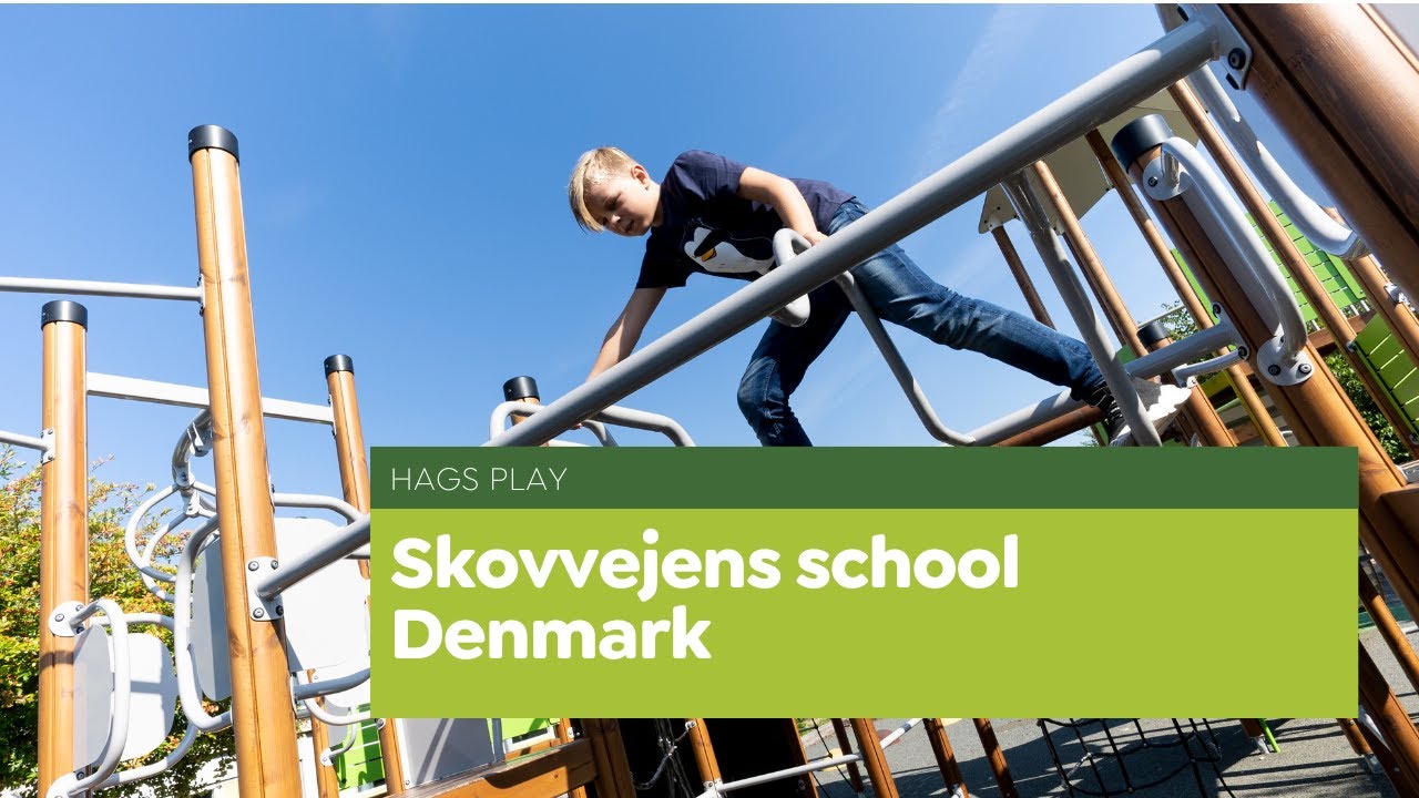 Skovvejens school playground in Ballerup, Denmark