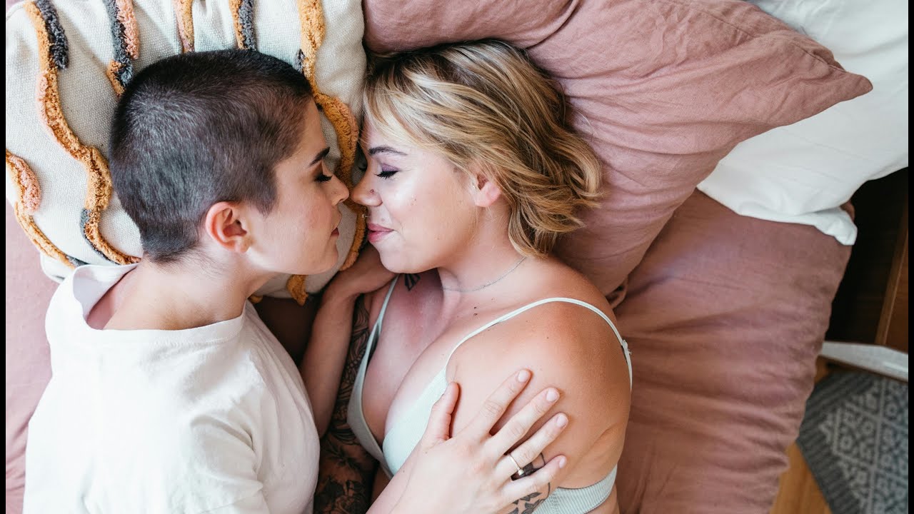 Just Married & Madly in Love | Tattooed Blonde x Short-Haired Babe | Lesbian Couple Moments LGBTQ+