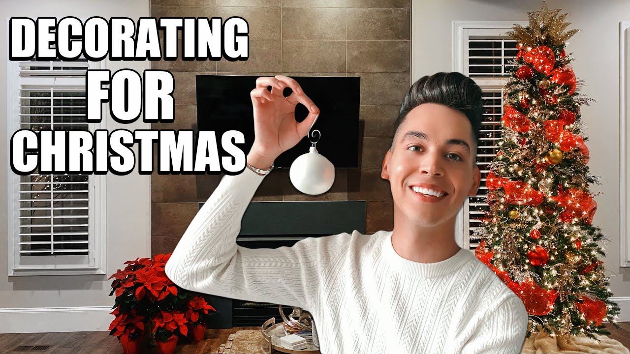 CHRISTMAS DECORATE WITH ME | RED & GOLD CHRISTMAS TREE INSPIRATION & IDEAS | HOLIDAY HOME DECOR 2020