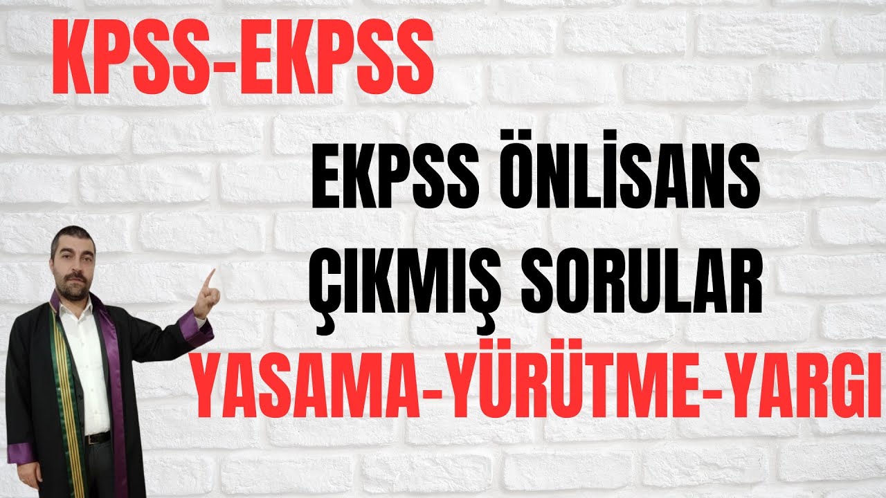 EKPSS ÖNLİSANS VATANDAŞLIK ÇIKMIŞ SORULAR (YASAMA-YÜRÜTME-YARGI) #ekpss #kpss