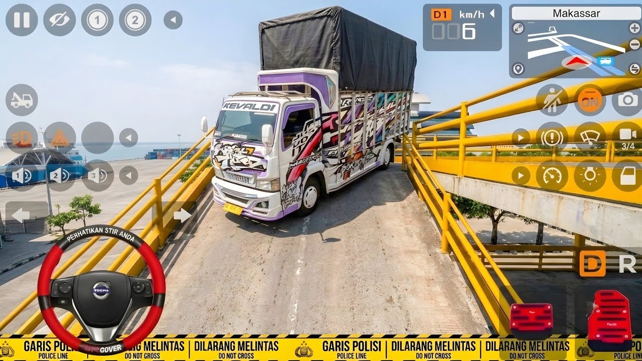 Truk Oleng Wahyu Abadi Nyaris Terguling Dari Parkiran Lantai 3 | Mod Bus Simulator Indonesia