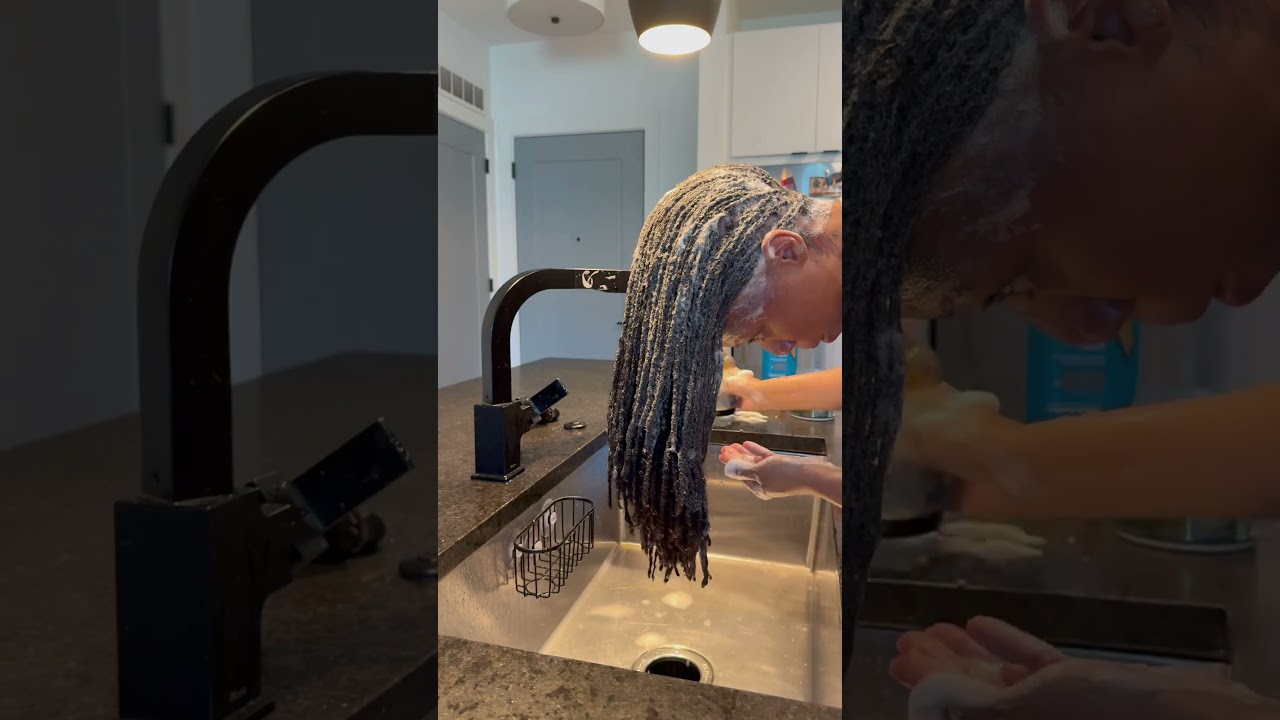 wash day on my #microlocs | #sisterlocks