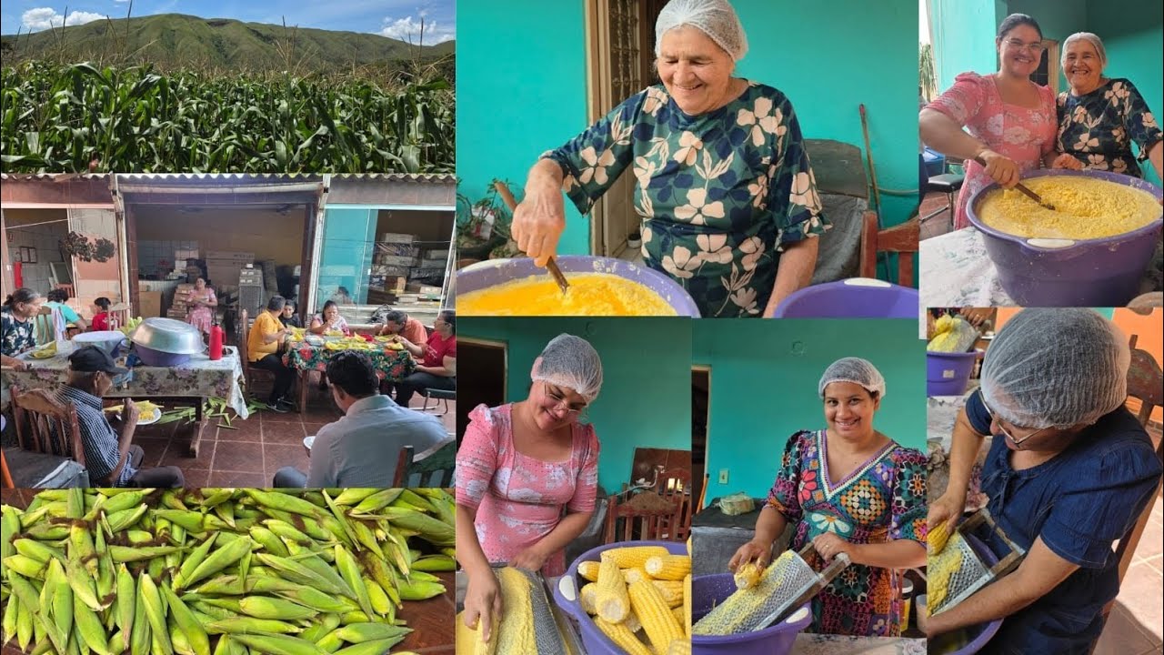 GRANDE PAMONHADA NA CASA DA DONA NAZINHA / GALERA REUNIDA!