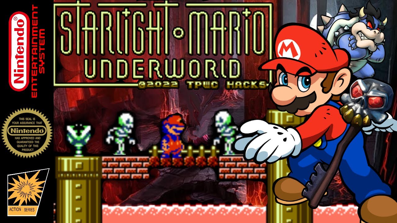 Starlight Mario: Underworld - Hack of Super Mario Bros. [NES]